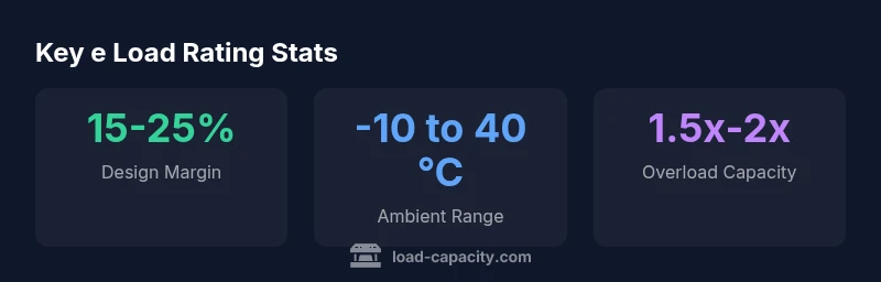 Infographic showing e load rating statistics
