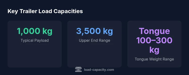 Infographic showing typical trailer payload ranges by type