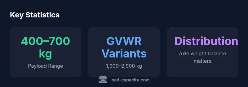 Infographic showing Innova payload ranges and GVWR variability