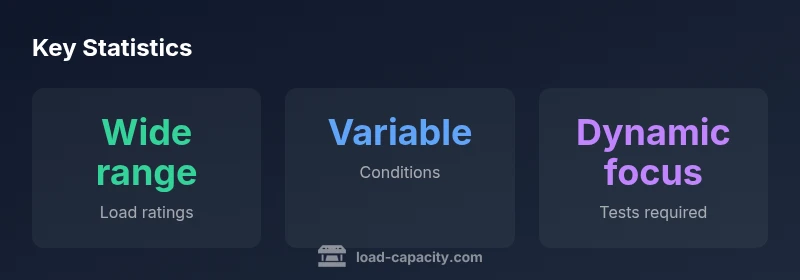Infographic showing load capacity ranges across applications