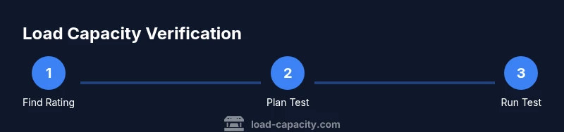 Process diagram showing three steps to verify machine load capacity