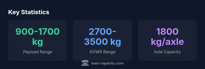 Infographic showing intra v70 load capacity ranges and axle limits