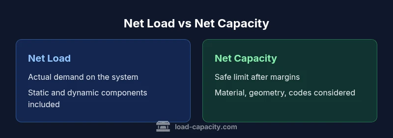 Diagram comparing net load and net capacity with two panels