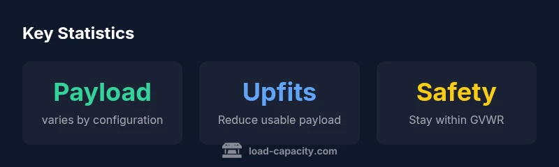 GMC Savana load capacity infographic showing payload factors