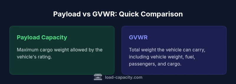 Comparison infographic of payload capacity vs GVWR