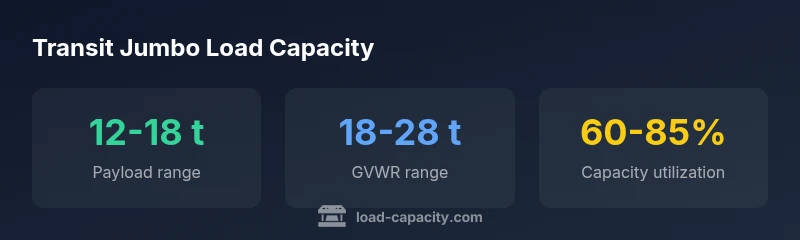 Stats infographic showing payload range, GVWR range, and utilization for high-capacity transit vehicles