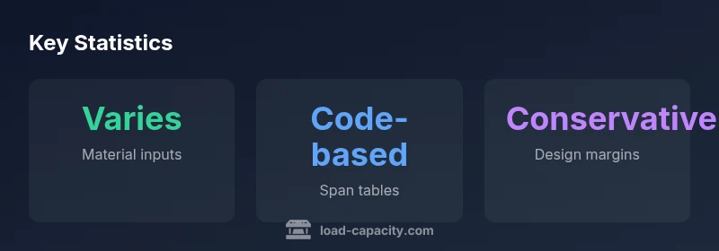 Infographic showing load capacity ranges for 2x10 lumber across different use cases