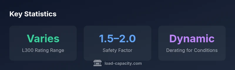 Infographic showing L300 load capacity metrics