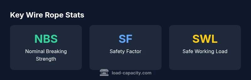 Wire rope load capacity factors infographic