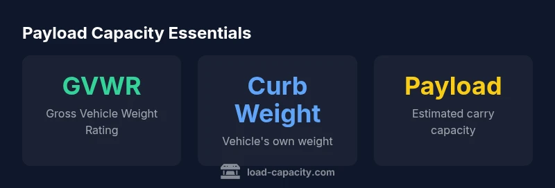 Infographic showing GVWR, curb weight, and payload relationship