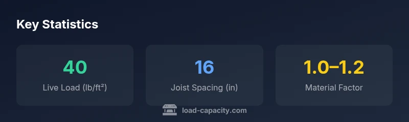 Infographic showing deck load capacity components and typical values