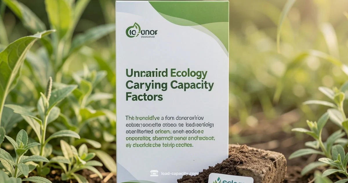 Carrying Capacity Factors - Load Capacity