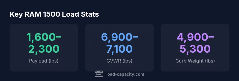 RAM 1500 payload statistics infographic