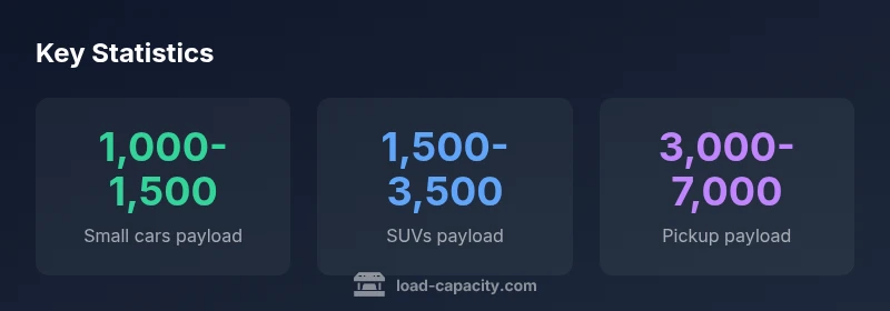 Infographic showing payload ranges by vehicle class