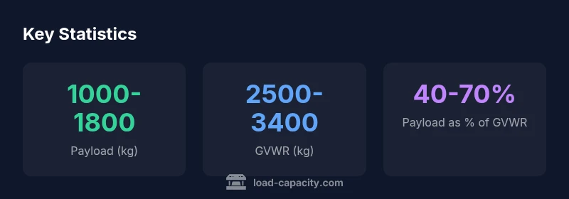 Infographic showing payload ranges for Mahindra Pik Up 4x4 variants and GVWR