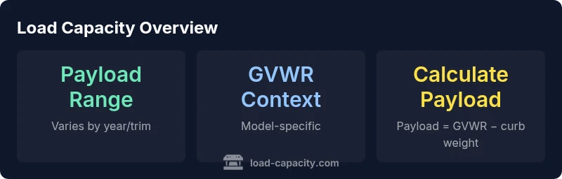 Infographic showing payload calculation and GVWR concepts