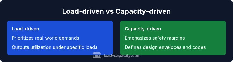 Comparison of load-driven vs capacity-driven models with design margins