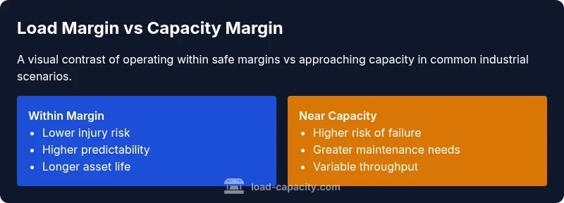 Comparison infographic showing safer margin vs near-capacity scenarios