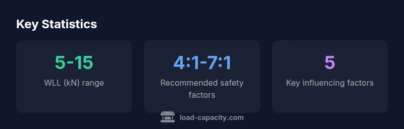 Infographic showing key statistics for 6mm wire rope load capacity