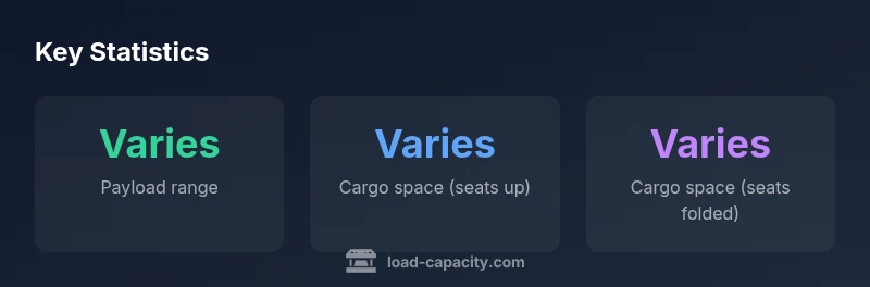 Infographic showing Qashqai load capacity ranges and cargo space