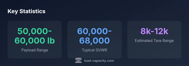 Payload and weight ranges for common 40 ft trailers