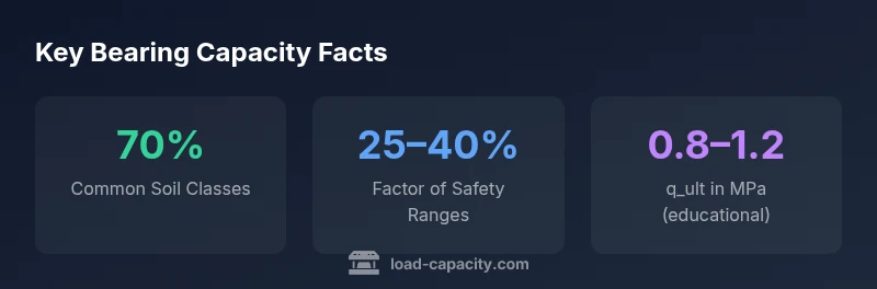 Bearing capacity infographic showing factors and ranges