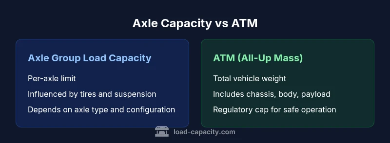 Diagram comparing axle group load capacity vs ATM with per-axle vs total weight emphasis